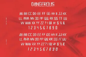 Dangerous Demo font