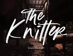 The Knitter Brush font