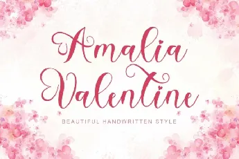 Amalia Valentine font