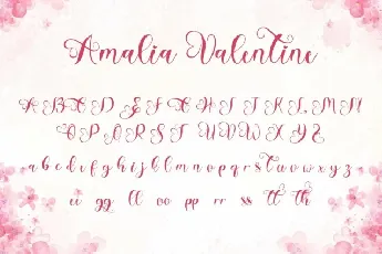 Amalia Valentine font