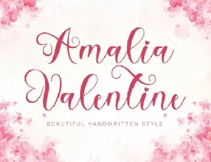 Amalia Valentine font