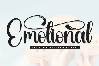 Emotional Script font