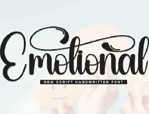 Emotional Script font