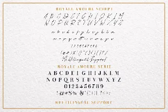 Royale Amoure font