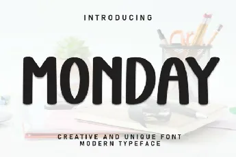 Monday Display font