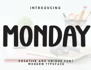 Monday Display font