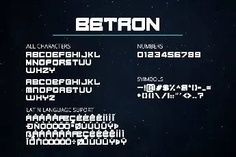 Betron Display font