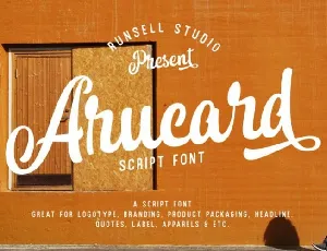 Arucard Brush font