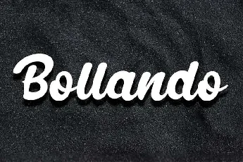 Bollando Bold Script font