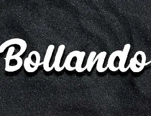 Bollando Bold Script font