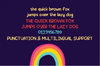 DrawingRainbow font