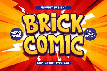 brick comic font