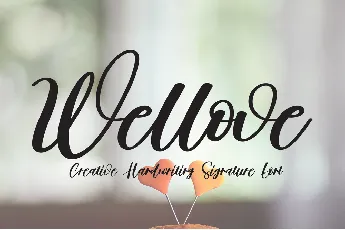 Wellove font