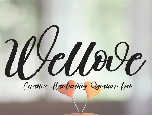 Wellove font