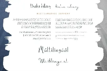 Thalia Hillary Demo font