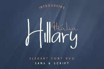 Thalia Hillary Demo font