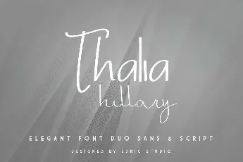 Thalia Hillary Demo font