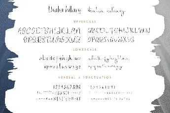 Thalia Hillary Demo font