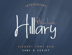 Thalia Hillary Demo font