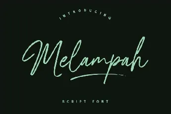 Melampah font