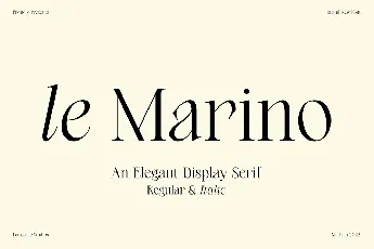 le Marino Typeface font