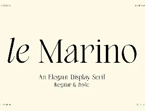 le Marino Typeface font