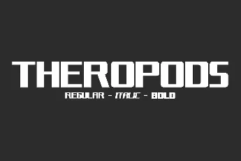 Theropods font