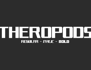 Theropods font