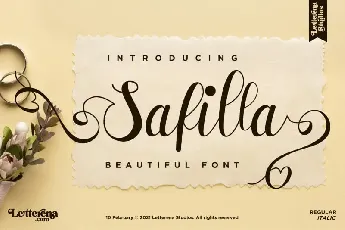 Safilla Calligraphy font