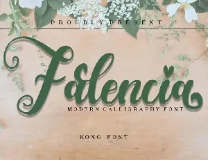 Falencia Script font