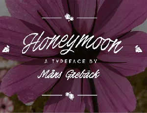 Honeymoon font