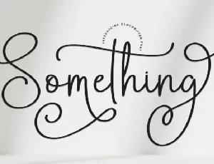 Something Script Typeface font