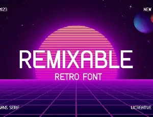 Remixable font