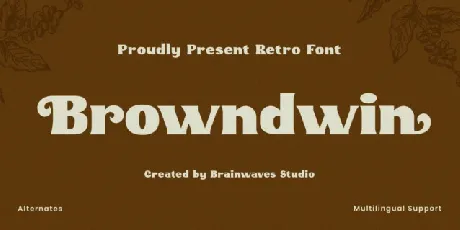 Brwndwin font