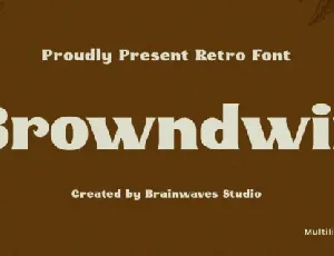 Brwndwin font