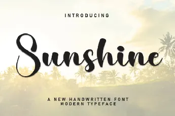 Sunshine Script font