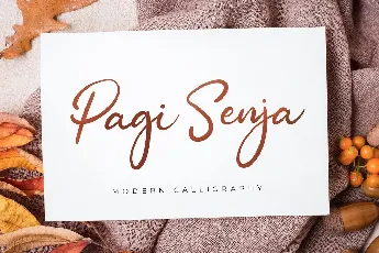 Pagi Senja Handwritten Script font