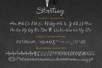 Starting Signature font