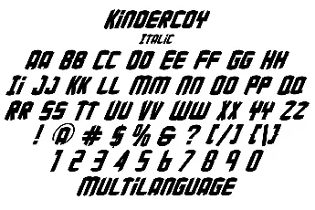 Kindercoy Demo font