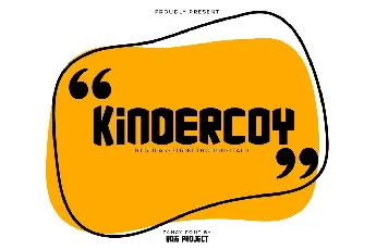 Kindercoy Demo font