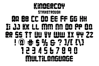 Kindercoy Demo font