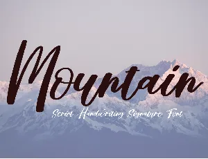 Mountain font