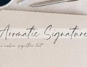 Aromatic Signature font