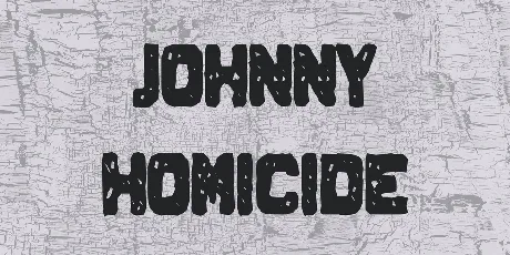 Johnny Homicide font