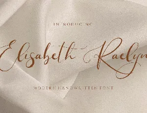 Elisabeth Raelyn font