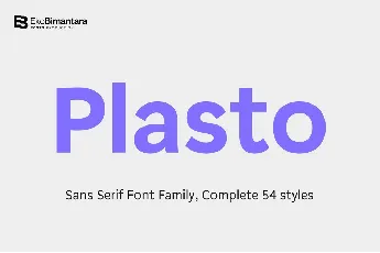 Plasto Family font