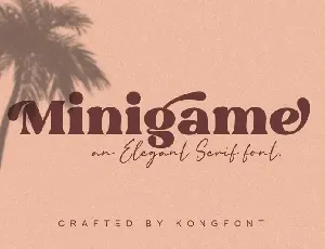 Minigame Serif font