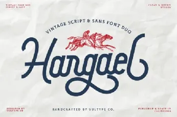 Hargael – Vintage Script font