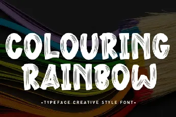 Colouring Rainbow font