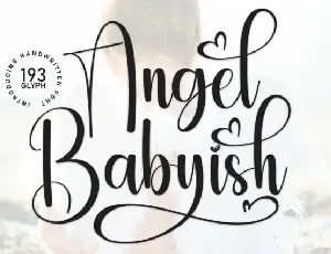 Angel Babyish Script font